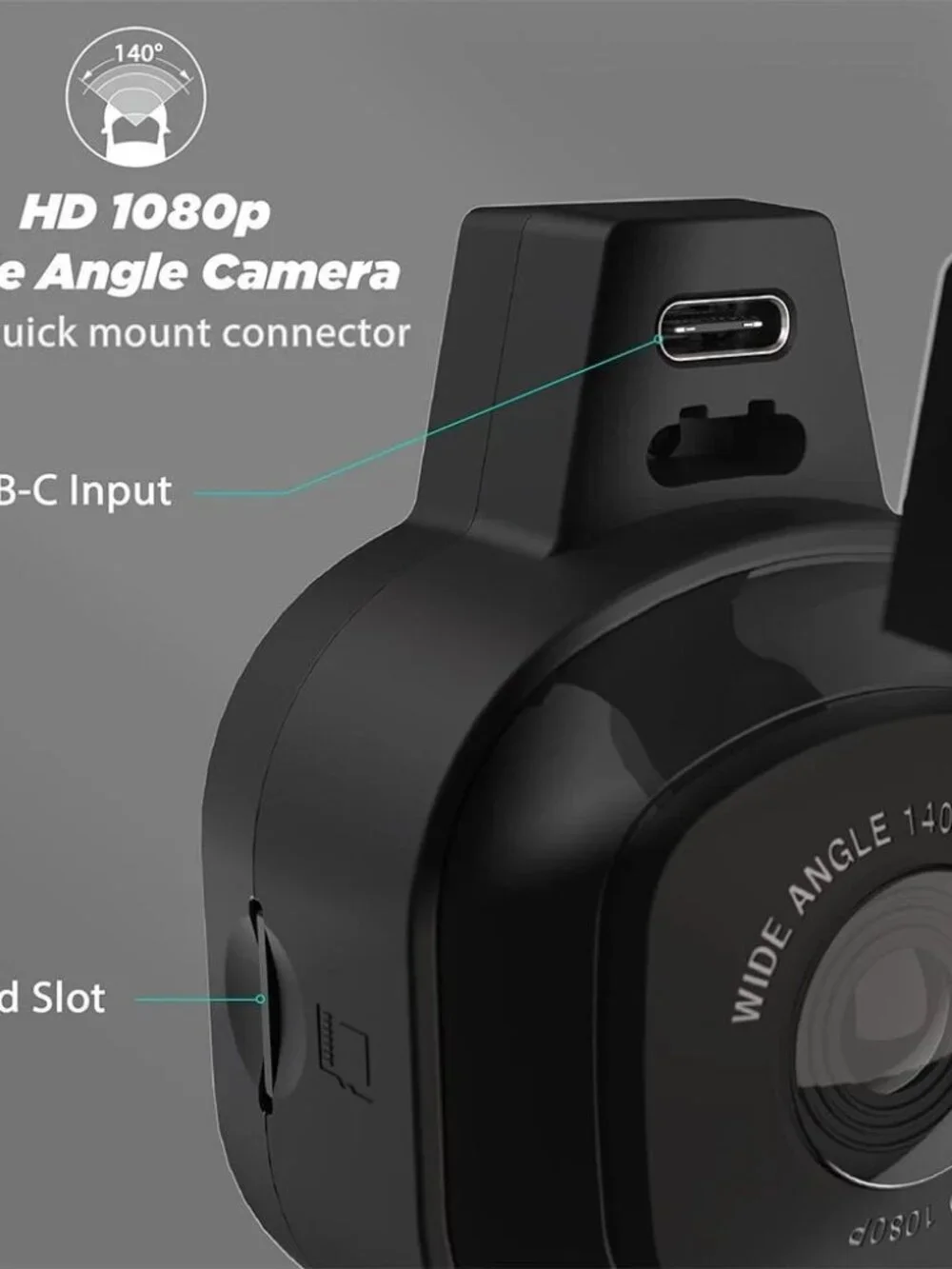 NEXC1 Smart Dash Cam Smart Dash Cam Powered by Nexar with Adhesive Base